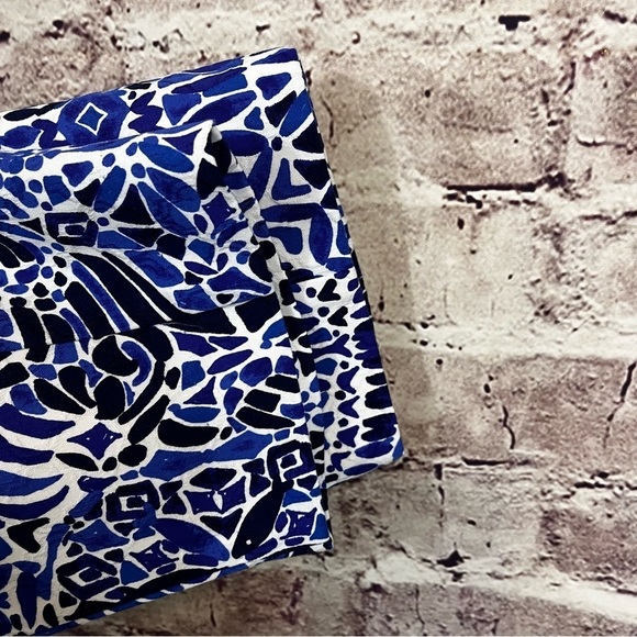 Lilly Pulitzer Blue Kelly Taverna Tile Print Ankle Pants - Picture 6 of 11